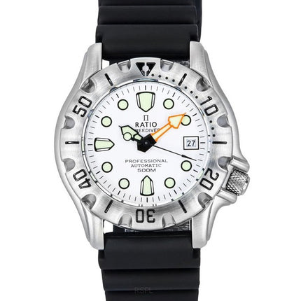 Ratio FreeDiver Professional 500M Sapphire White Dial Automatic 32BJ202A-WHT Men's Watch