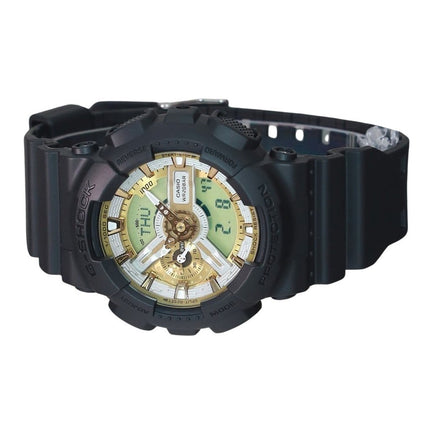 Casio G-Shock Analog Digital Resin Strap Gold Dial Quartz GA-110CD-1A9 200M Men's Watch