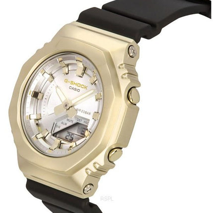 Casio G-Shock Metal Clad Analog Digital Resin Strap Siver Dial Quartz GM-S2100BC-1A 200M Women's Watch