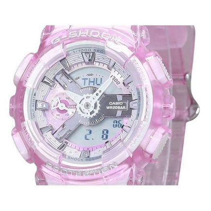 Casio G-Shock Analog Digital Virtual Worlds Translucent Pink Multicolor Dial Quartz GMA-S110VW-4A 200M Women's Watch