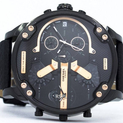 Diesel Mr. Daddy 2.0 Quartz Chronograph Black Dial DZ7350 Men's Watch