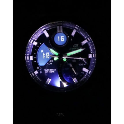 Casio Edifice Analog Digital Mobile Link Blue Dial Tough Solar ECB-950DB-2A 100M Men's Watch