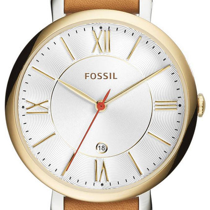 Fossil Jacqueline Silver Dial Date Display ES3737 Womens Watch