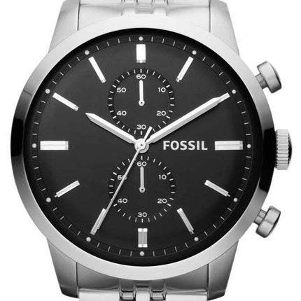Fossil Townsman Chronograph Black Dial Stainless Steel FS4784 Mens Watch