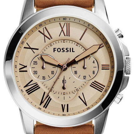 Fossil Grant Chronograph Leather FS5118 Mens Watch