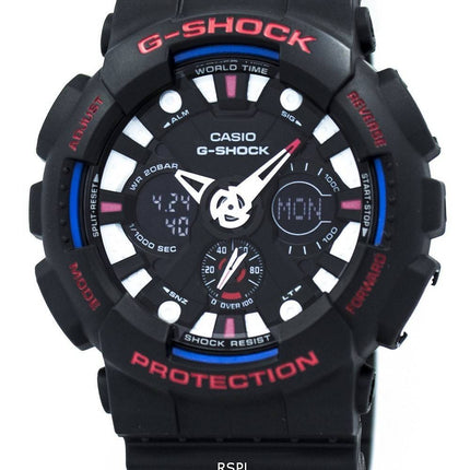 Casio G-Shock Analog Digital World Time Alarm GA-120TR-1A Men's Watch