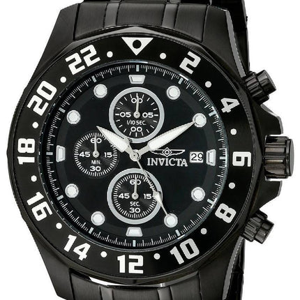 Invicta Specialty Chronograph Black Dial IP Stainless Steel 15945 Men's Watch