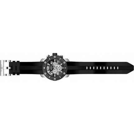 Invicta Pro Diver Chronograph Silicone Strap Black Dial Quartz 45739 100M Men's Watch