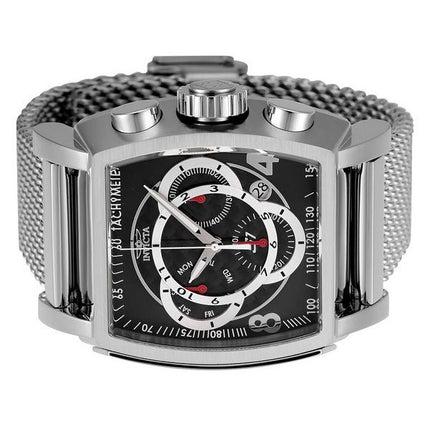 Invicta S1 Rally Chronograph Stainless Steel Black Dial Quartz 46007 100M Men's Watch