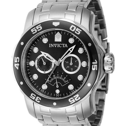 Invicta Pro Diver Retrograde GMT Black Dial Quartz Diver's 46992 200M Men's Watch