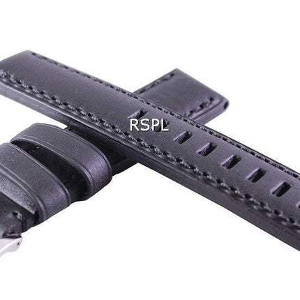 Black Ratio Brand Leather Strap 20mm For SRP311, SRP581
