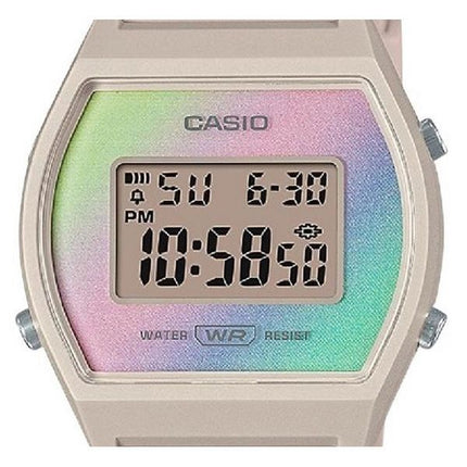 Casio Digital Resin Strap Multicolor Dial Quartz LW-205H-4 Womens Watch