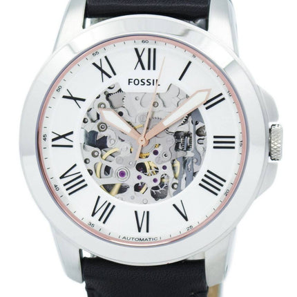 Fossil Grant Automatic Silver Skeleton Dial ME3101 Mens Watch