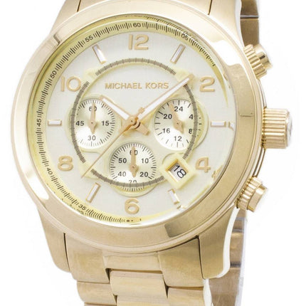 Michael Kors Gold-Tone Runway MK8077 Unisex Watch