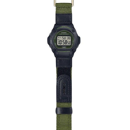 Casio Standard Green Digital Cloth Strap Quartz W-219HB-3AV Men's Watch