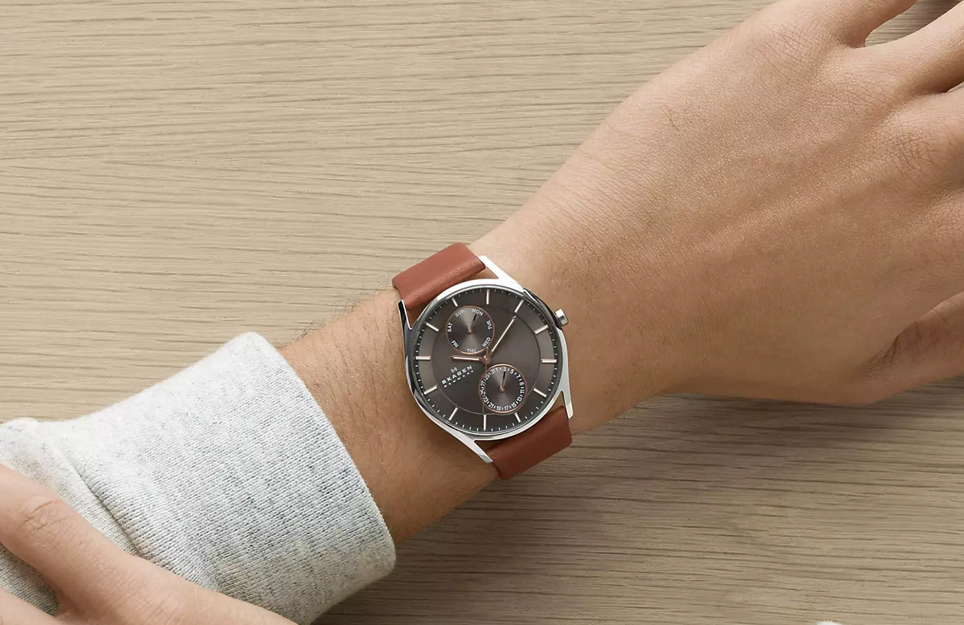 Skagen Holst Multifunction Stainless Steel Quartz SKW6086 Men’s Watch