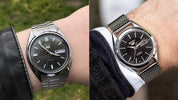 Seiko SNXS79 and SNKL23 on wrist size comparison 37mm 38mm