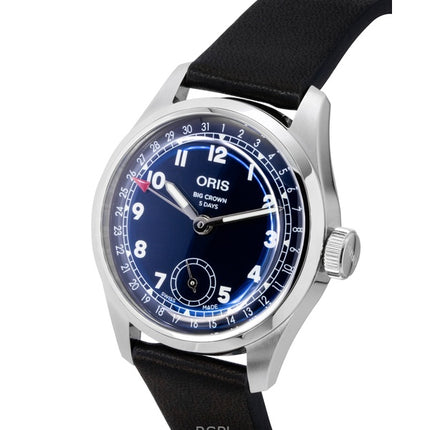 Oris Big Crown Pointer Date Calibre 403 Leather Strap Blue Dial Automatic 01-403-7776-4065-07-5-19-11 Men's Watch
