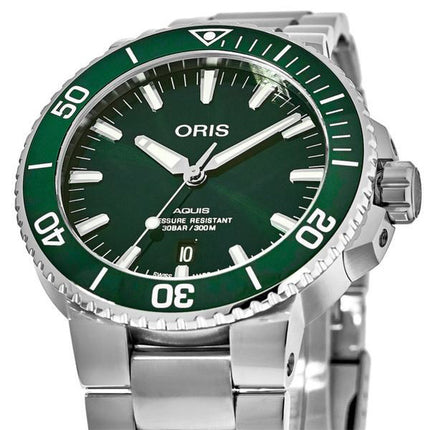 Oris Aquis Date Automatic Diver's 01-733-7730-4157-07-8-24-05PEB 300M Men's Watch