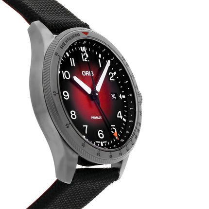 Oris Big Crown ProPilo GMT Fabric Strap Red Dial Automatic 01 798 7773 4268-07 3 20 14GLC 100M Men's Watch