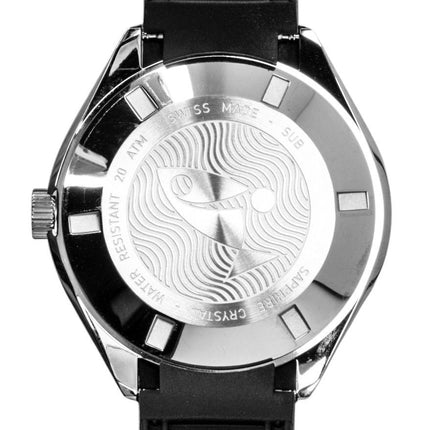 Doxa SUB 200 Sharkhunter FKM Rubber Strap Black Dial Automatic Diver's 799.10.101.20 200M Men's Watch