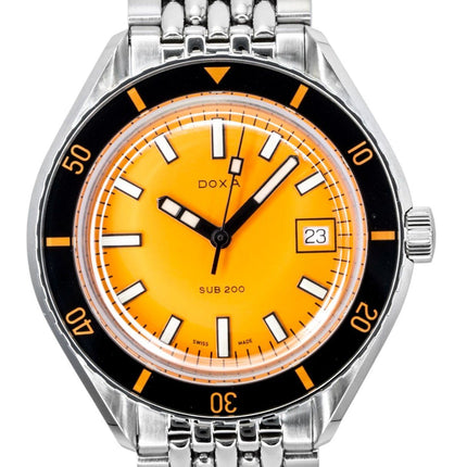 DOXA SUB 200 Divingstar Stainless Steel Yellow Dial Automatic Diver's 799.10.361.10 200M Men's Watch