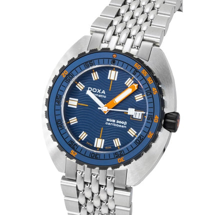 Doxa SUB 300 Beta Caribbean Stainless Steel Blue Dial Automatic Diver's 830.10.201.10 300M Men's Watch