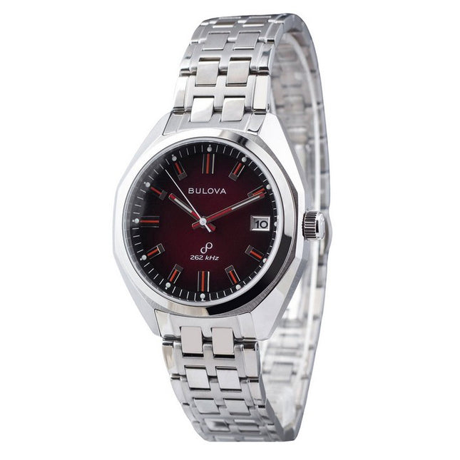 Bulova Classic Precisionist Jet Star Stainless Steel Red Dial Quartz 96B401 Men's Watch