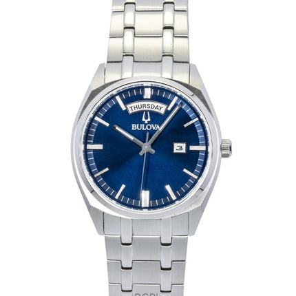 Bulova Surveyor Classic Stainless Steel Blue Dial Quartz 96C125 Men's Watch