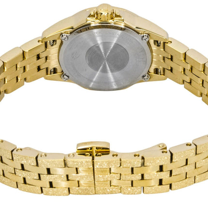 Bulova Marine Star Marc Anthony Stainless Steel Gold Dial Quartz 97L192 100M Women's Watch