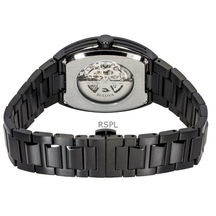 Bulova Maquina Stainless Steel Multicolor Semi-Skeleton Dial Automatic 98A320 Men's Watch