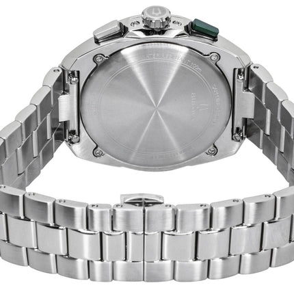 Bulova Racer Chronograph Stainless Steel Green Dial Quartz 98B468 Men's Watch