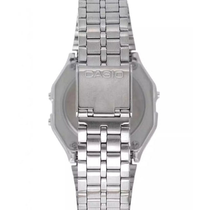 Casio Digital Alarm Chrono Stainless Steel A159WA-N1DF A159WA-N1 Mens