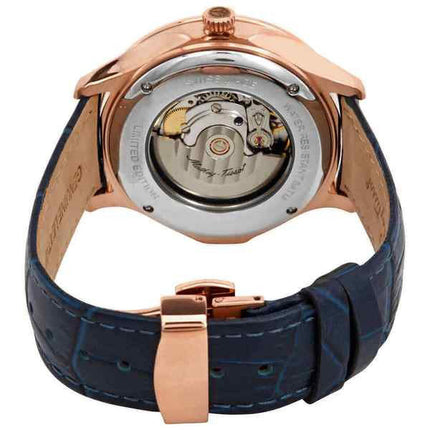Mathey-Tissot Edmond Limited Edition Automatic 3D Leather Strap Blue Dial AC1886PBU Men's Watch