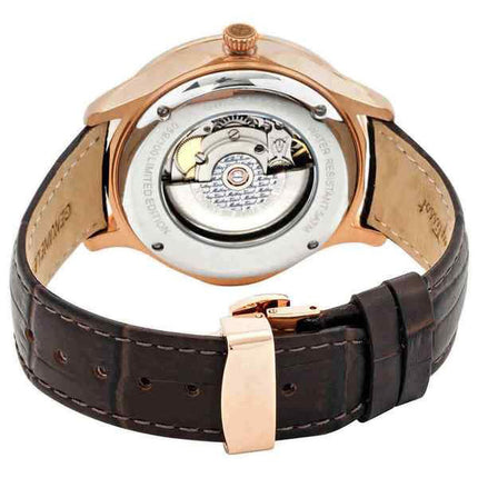 Mathey-Tissot Edmond Automatic 3D Leather Strap Orange Dial AC1886PSL Men's Watch With Gift Set