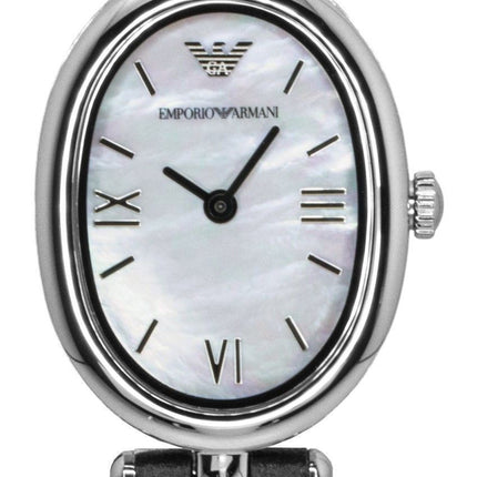 Emporio Armani Sinfonia Leather Strap Mother Of Pearl Dial Quartz AR11778 Women's Watch