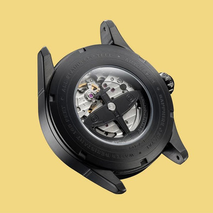 AVI-8 Spitfire Type 300 Midnight Chrome Black Dial Automatic AV-4073-33 Men's Watch With Extra Strap