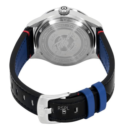 AVI-8 Flyboy Airmaster GMT Leather Strap Engine Black Dial Automatic AV-4128-01 Men's Watch