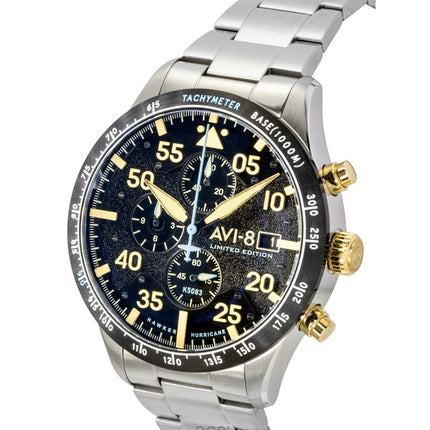 AVI-8 Hawker Hurricane Chronograph Limited Edition Black Dial Quartz AV-4130-11 Men's Watch With Extra Strap