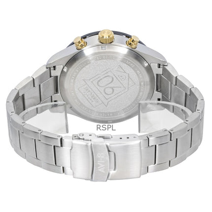 AVI-8 Hawker Hurricane Chronograph Limited Edition Black Dial Quartz AV-4130-11 Men's Watch With Extra Strap