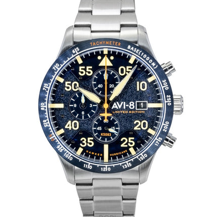 AVI-8 Hawker Hurricane Chronograph Limited Edition Blue Horizon Dial Quartz AV-4130-22 Men's Watch With Extra Strap
