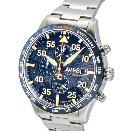 AVI-8 Hawker Hurricane Chronograph Limited Edition Blue Horizon Dial Quartz AV-4130-22 Men's Watch With Extra Strap