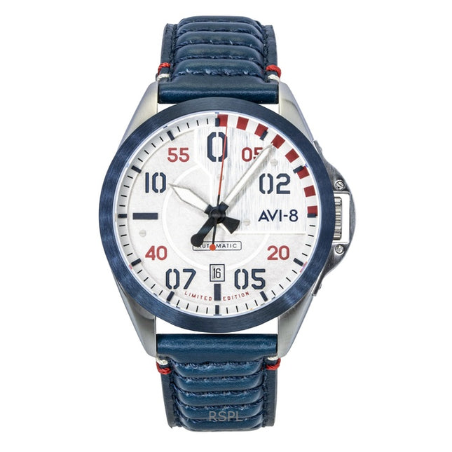 AVI-8 P-51 Mustang Hitchcock 85th Anniversary Limited Edition Silver Dial Automatic AV-4146-01 Men's Watch