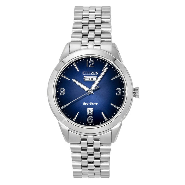 Citizen Rolan Stainless Steel Blue Dial Eco-Drive AW0150-53L 100M Men's Watch
