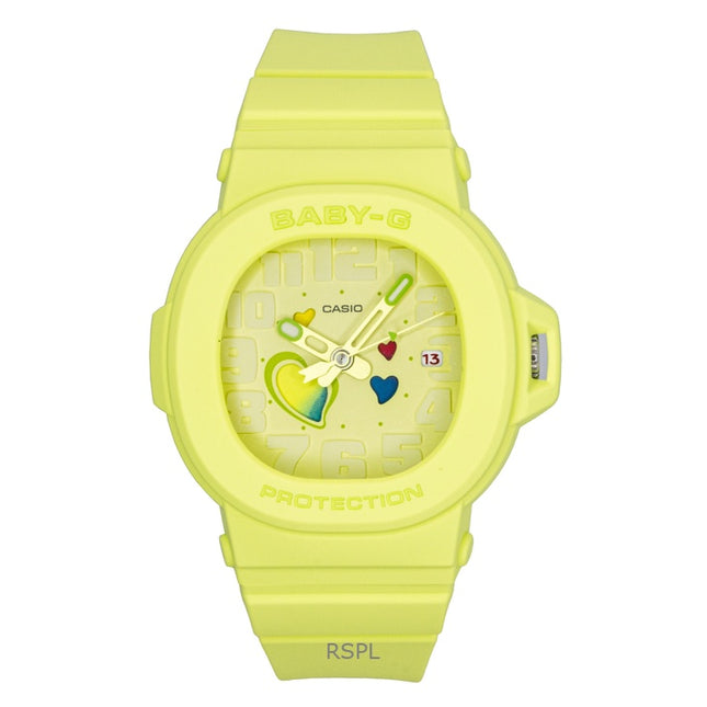 Casio Baby-G Analog Playful Hearts Series Green Dial Quartz BGA-10-3A 100M Women's Watch
