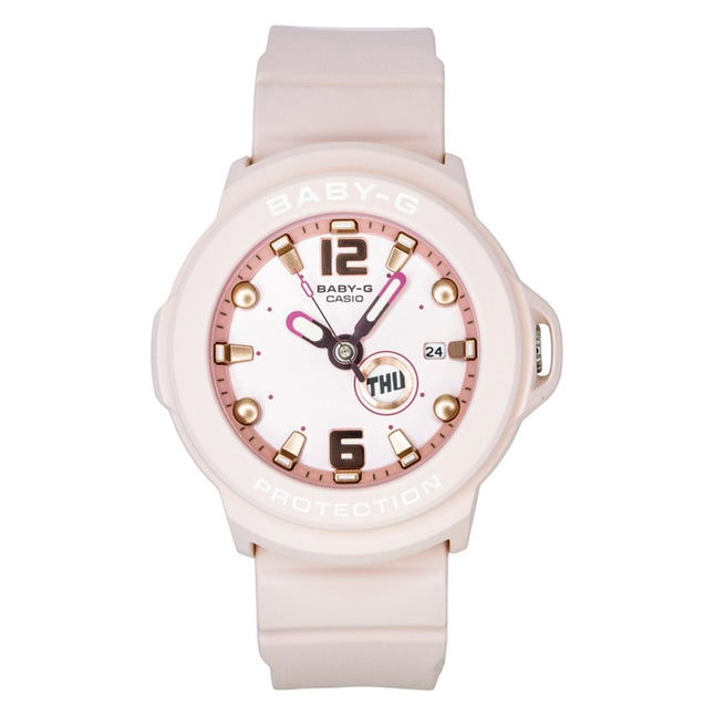 Casio Baby-G Plus Analog Resin Strap Pastel Pink Dial Quartz BGA-15K-4A 100M Women's Watch