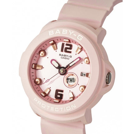 Casio Baby-G Plus Analog Resin Strap Pastel Pink Dial Quartz BGA-15K-4A 100M Women's Watch