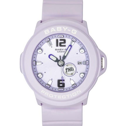 Casio Baby-G Plus Analog Resin Purple Dial Quartz BGA-15K-6A 100M Women's Watch With Convertible Holder