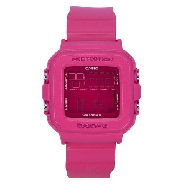 Casio Baby-G Plus Digital 30th Anniversary Pink Resin Strap Quartz BGD-10K-4 100M Women's Watch With Special Holder