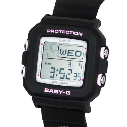 Casio Baby-G Plus Digital Resin Strap Quartz BGD-10KH-1 100M Women's Watch With Silicone Holder